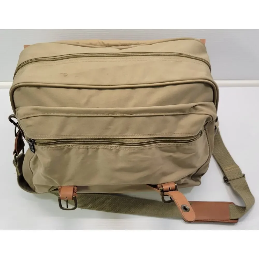 K) Rare Vintage Camel Trophy Adventure Canvas Messenger Postman Bag